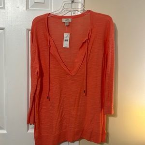 Women’s NWT XL Lightweight Orange Loft top